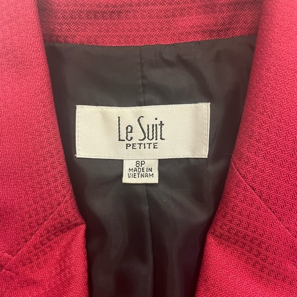 LE SUIT Elegant pink Women's Blazer size 8P - Picture 3 of 4